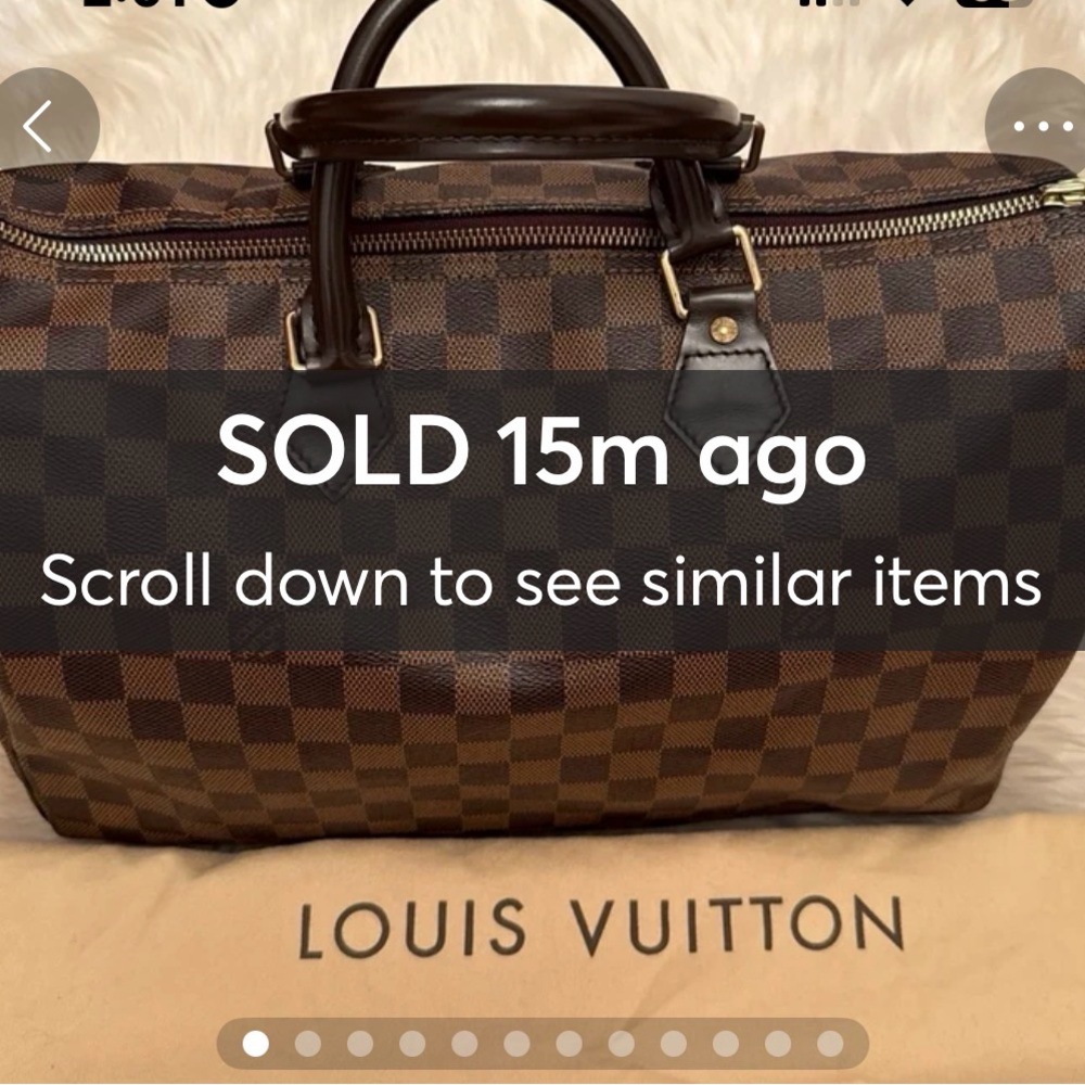 Louis Vuitton  Speedy 35 Brown Damier Ebene